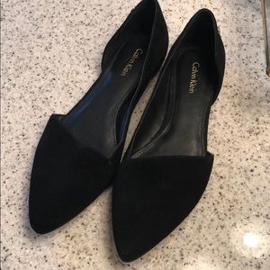 Calvin Klein black flats size 7.5
